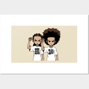 Riley And Huey Freeman Protesting Posters and Art